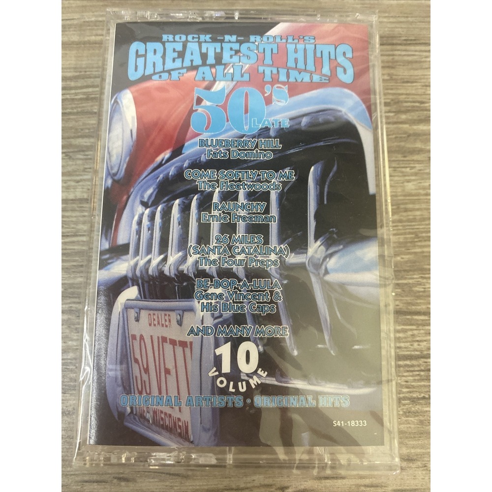 Rock -N- Roll's Greatest Hits Of All‎ Time Late 50's Vol 10 Cassette Tape Sealed